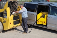 Carrytank 220 Gasoline fuel transfer tank with manual pump automatic nozzle (CARRYTANK220BMAN)