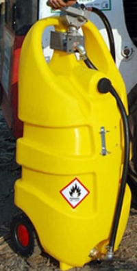 Emilcaddy 110 Portable diesel fuel tank with rotary manual pump manual nozzle (EMILCADDY110G1M)