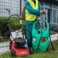 Emilcaddy 110 Portable gas fuel tank with rotary manual pump manual nozzle (EMILCADDY110B1M)