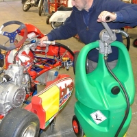 Emilcaddy 110 Portable gas fuel tank with rotary manual pump manual nozzle (EMILCADDY110B1M)