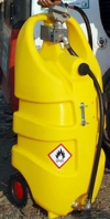 Emilcaddy 110 Portable diesel fuel tank with rotary manual pump manual nozzle (EMILCADDY110G1M)